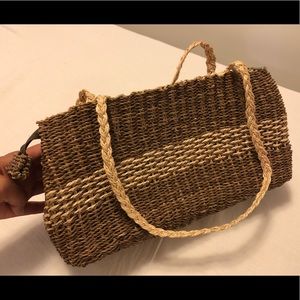 Basket weave purse